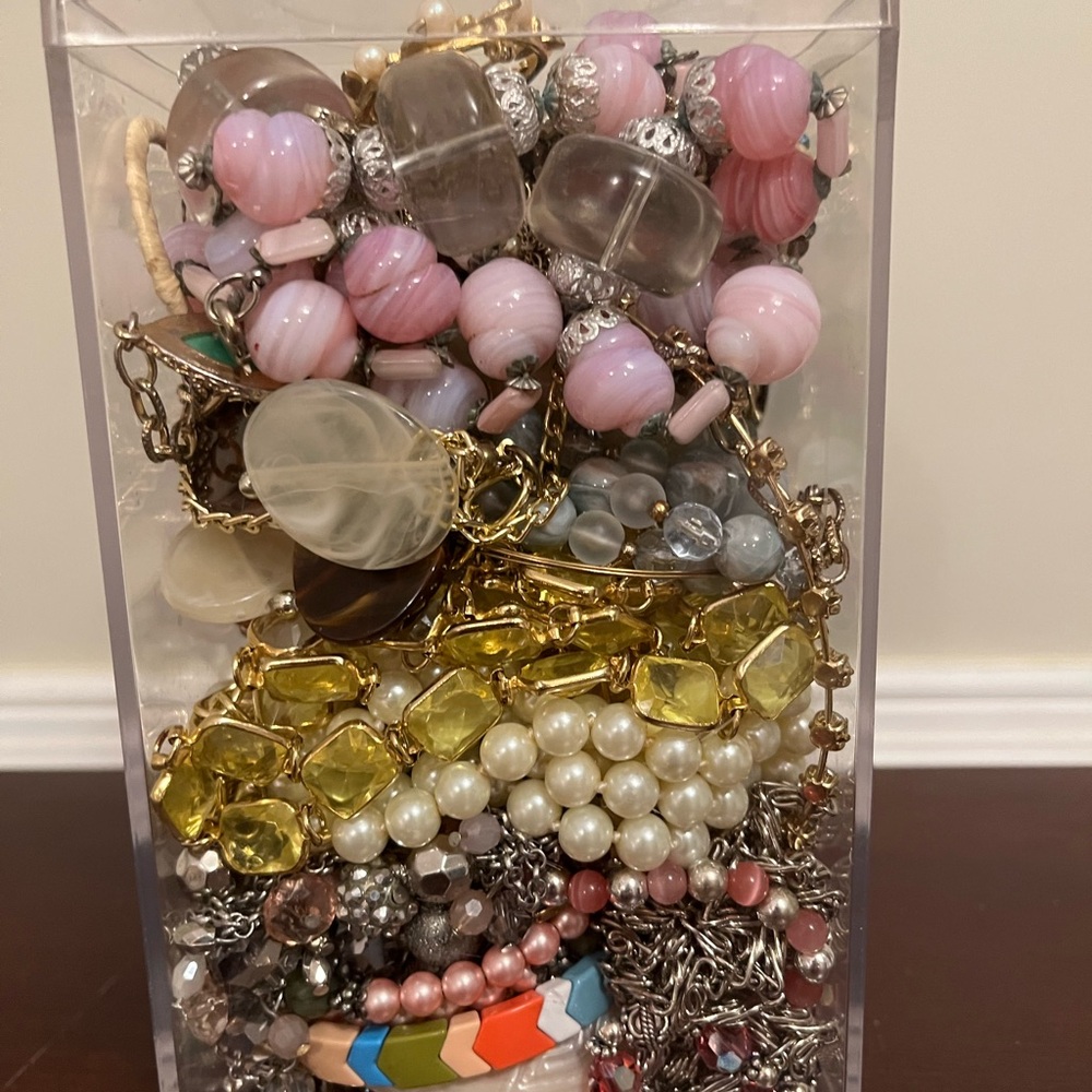 Vintage-Modern Jewelry Jar #AB 35